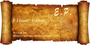 Eitner Péter névjegykártya